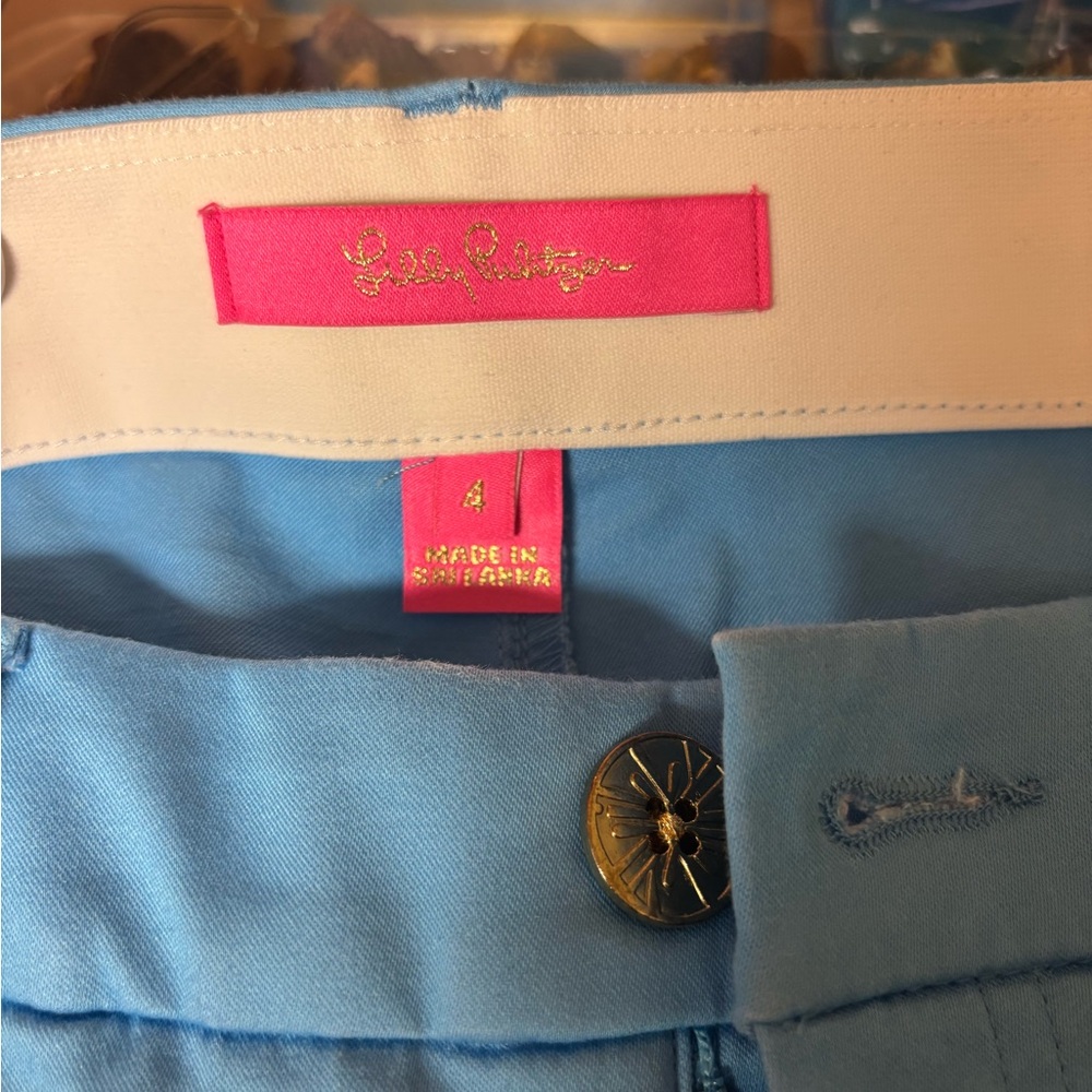Lilly Pulitzer Kelly Stretch Pants – Zanzibar Blue (Size 4) - Picture 3 of 6